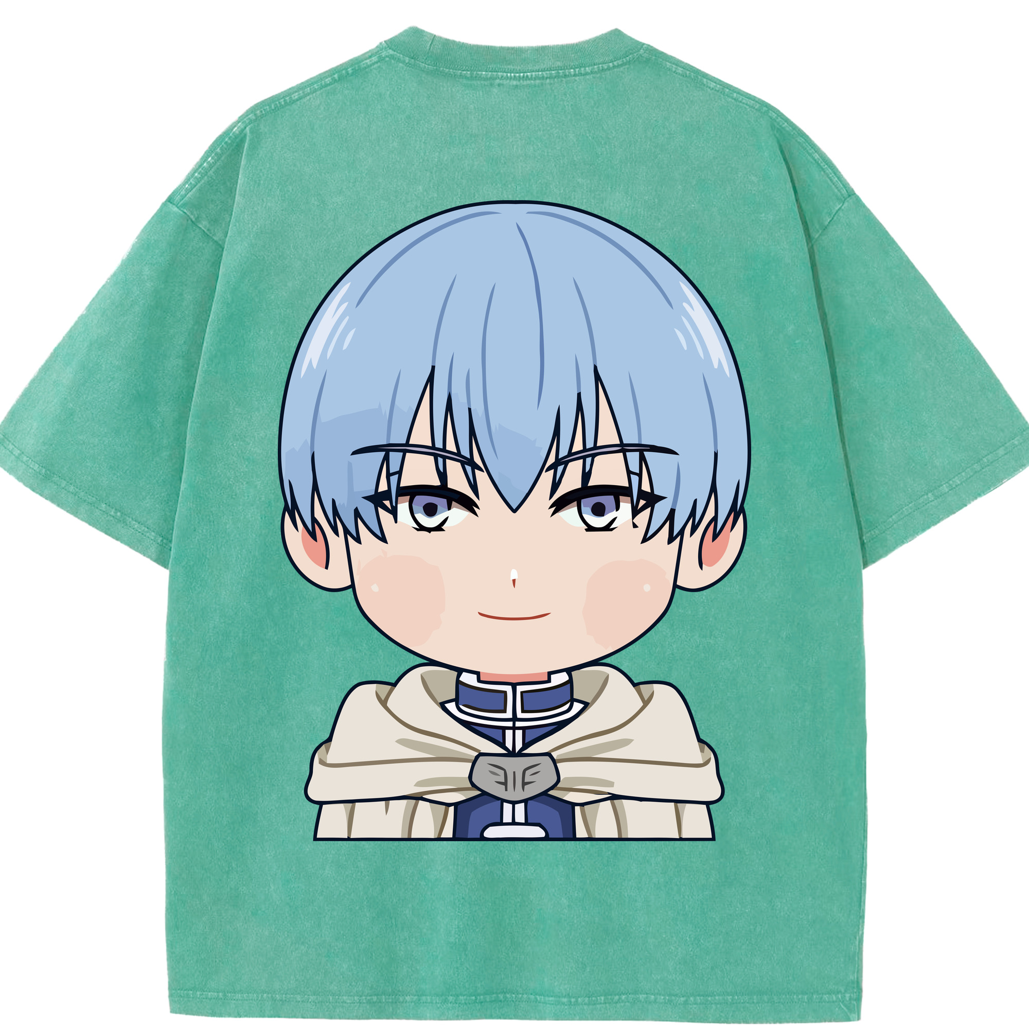 （画像用） 葬送のフリーレン Frieren 綿100% ヴィンテージ風 半袖Tシャツ（背面プリント）